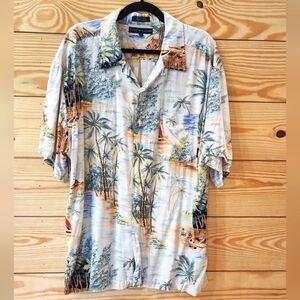 Tommy Hilfiger Rayon Hawaiian shirt